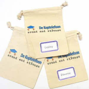 Sac de rangement écouteurs/intra-auriculaires 10x15cm